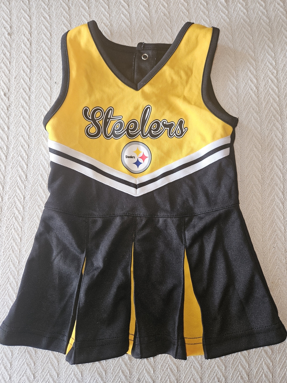 NFL Steelers Girls Yellow & Black Cheer Dress